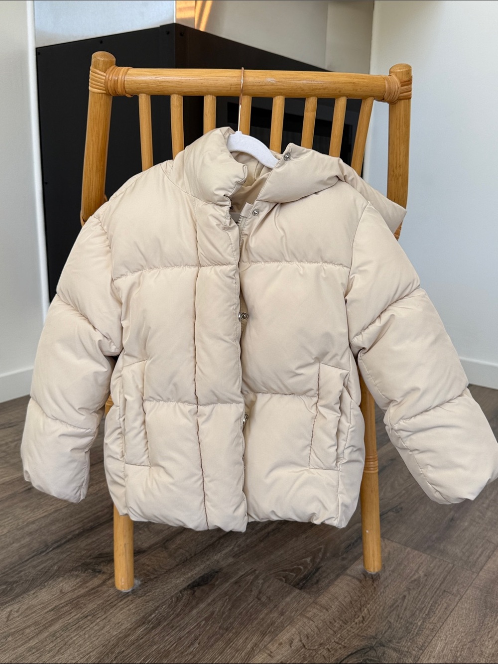 Zara Kids Cream Puffer Jacket